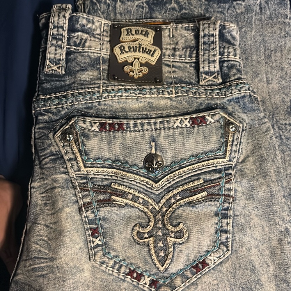 Rock revival jeans size 36. 30 inch inseam.